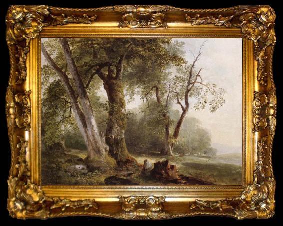 framed  Asher Brown Durand Landscape with Beech Tree, ta009-2